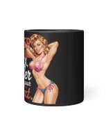 Hotter than your ex, cooler than your next Black Mug 11oz black 11oz