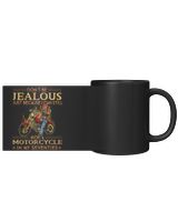Dont be jealous ride motorcycle in seventies Black Mug 11oz black 11oz