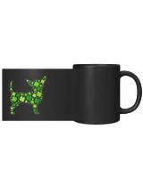 Chihuahua Clover Green Black Mug 11oz black 11oz