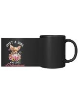 Just a Girl Who Loves Chihuahuas Black Mug 11oz black 11oz
