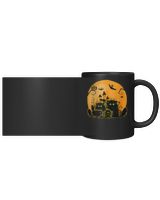 Black Cat Pumpkin Moon Halloween Costume Cat Lover Men Women TShirt Black Mug 11oz black 11oz