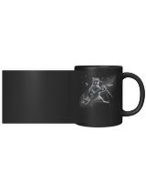 Rock Cat Playing Guitar Electric in space Funny kitty Galaxy TShirt Black Mug 11oz black 11oz
