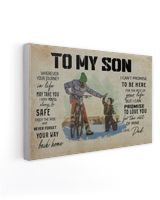 To My Son Ready To Hang Canvas (36X24 inch) white 36x24in