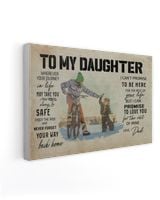 To My DAUGHTER Bike Ready To Hang Canvas (36X24 inch) white 36x24in