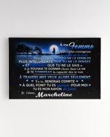 A ma femme Ready To Hang Canvas (36X24 inch) white 36x24in