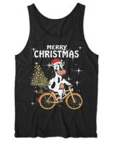 Cow T- Shirt C O W B I K E C H R I S T M A S M E R R Y C H R I S T M A S 992 Unisex Jersey Tank black xs