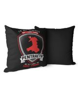 pameng-PENTRAETH Cotton Drill Pillow (Dual Sided) black 16x16in