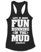 Funny Mud Running Obstacle Course Racing For A Muddy Mudder Women's Ideal Racerback Tank black xs