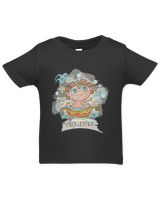 Aquarius Zodiac Sign Cartoon Astrology Color Illustration