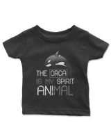 The Orca Is My Spirit Animal Orca T-shirt Infant Jersey T-Shirt black 6m