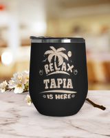 USL-96-Tapia Wine Tumbler (12 oz) black 12oz
