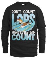Dont count laps make every lap count Men's Long Sleeved T-Shirt black s