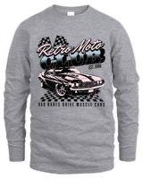 Retro Classic Car Long Sleeve Men's Long Sleeved T-Shirt sport-grey s