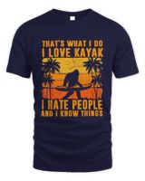 I LOVE KAYAK - I HATE PEOPLE Unisex Standard T-Shirt navy s