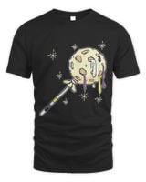 Dripping Moon Lollipop Nonbinary Pride Unisex Standard T-Shirt black s