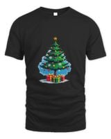 Christmas Tree Dream Unisex Standard T-Shirt black s