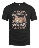 Official Chihuahua Mama Sleep Unisex Standard T-Shirt black s