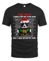 Border Collie Dear Santa I Really Did Try To Be Good But I317 Unisex Standard T-Shirt black s