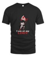I Am At My Limit Need Vacation Tired And Stressed Cat514 Unisex Standard T-Shirt black s
