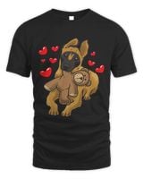 Belgian Malinois Belgian Shepherd Dog With A Heart Unisex Standard T-Shirt black s