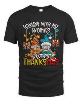 Hanging Gnomies Merry Thanksmas Unisex Standard T-Shirt black s