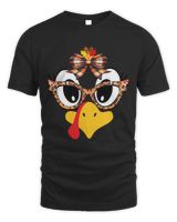 Turkey Face couple women Unisex Standard T-Shirt black s