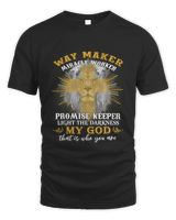 Way Maker Miracle Worker Promise Keeper Light In Darkness 1 Unisex Standard T-Shirt black s