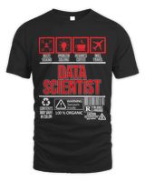 Data Scientist Facts Data Analyst Computer Science Graphic Unisex Standard T-Shirt black s