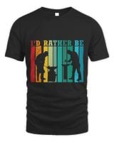 Blacksmith theme RETRO Id rather funny Unisex Standard T-Shirt black s