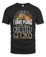 Sorry I Have Plans With My Crested Gecko Unisex Standard T-Shirt black s