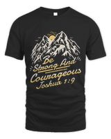 Joshua 19 Be Strong And Courageous Unisex Standard T-Shirt black s