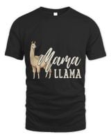 Llama Mama Mom Unisex Standard T-Shirt black s