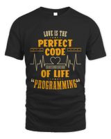 Program Developer Software Engineer Programmer Nerd Computer 1 Unisex Standard T-Shirt black s
