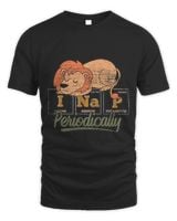 I Nap Periodically Cute Safari Animal Pajama Sleeping Lion Unisex Standard T-Shirt black s