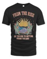 From The Rise Of The Sun To Setting Praise The Lord Unisex Standard T-Shirt black s