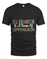 All Behavior is a Form of Communication 4 Unisex Standard T-Shirt black s