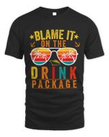 Blame it on The Cruise Package Cruise Cruising Matching Unisex Standard T-Shirt black s
