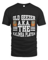 Old Geezer A K A The Kalimba Player Unisex Standard T-Shirt black s