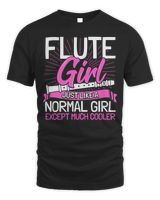 Cute Flute Girl T-Shirt Men's Standard T-Shirt black s