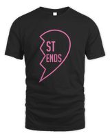 1 Heart in 2 Best Friend BFF Matching Unisex Standard T-Shirt black s