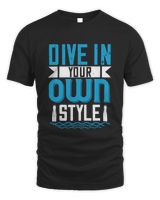 Dive in your own style-01 Men's Standard T-Shirt black s