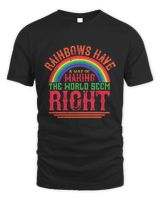 Rainbows have a way of making the world seem right-01 Men's Standard T-Shirt black s