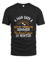 A man says a lot of things in summer he doesn't mean in winter-01 Men's Standard T-Shirt black s
