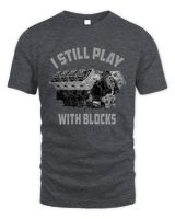 I Still Play With Blocks T-Shirt Unisex Standard T-Shirt dark-heather s