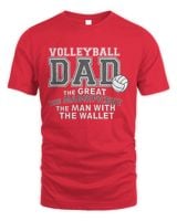 volleyball dad the great Unisex Standard T-Shirt red s