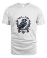 Quoth The Raven Nevermore Unisex Standard T-Shirt white s