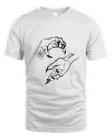Creepy Witch Hands Unisex Standard T-Shirt white s