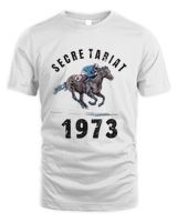 Secretariat 1973 Horse Racing Secretariat Horse Unisex Standard T-Shirt white s