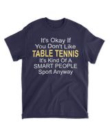 It's kind of a smart people sport table tennis Unisex Standard T-Shirt navy s