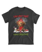 Dachshund Dog Can I Pet That Dawg Christmas Dog Lover Men's Standard T-Shirt black s